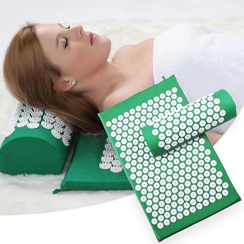 Coussin d’acupression pour nuque – Soulage les tensions cervicales et favorise le sommeil